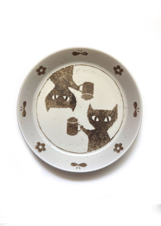 Cheers Cats Plate 14cm