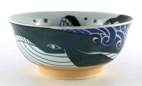 Whale Indigo Bowl 18 cm