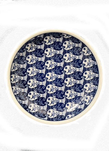 Japanese Style Plate Fish Pattern