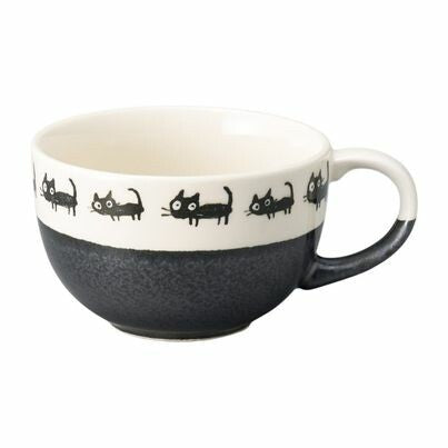 Black Cat Pottery soup mug 310 ml