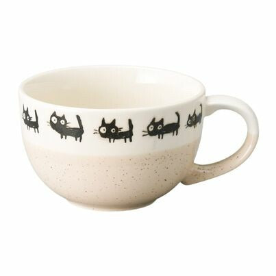 Black Cat Pottery soup mug 310 ml