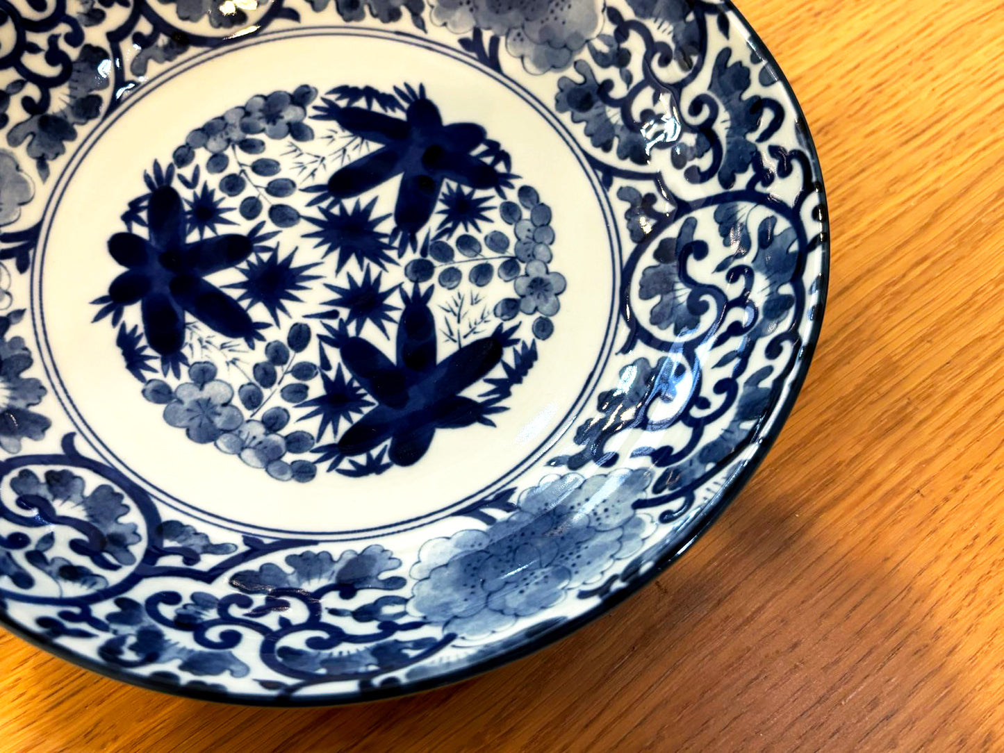 Japanese Traditional Blue Plate