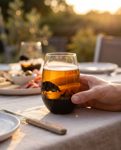 Japan Made Sunset Jungle Glass