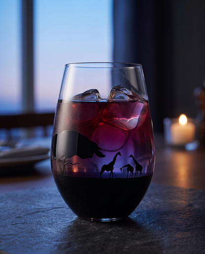 Japan Made Sunset Jungle Glass