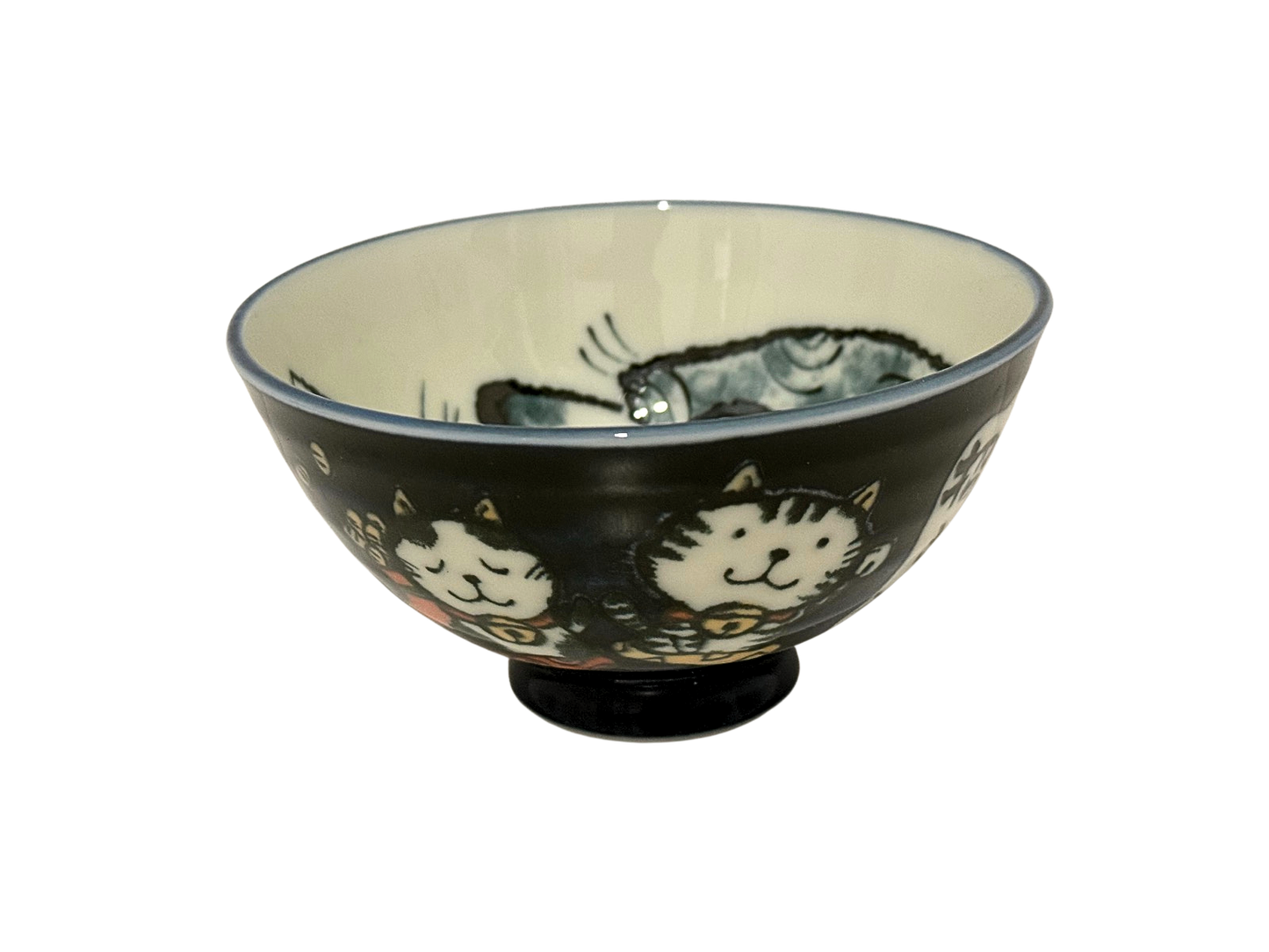 Maneki Neko Rice Bow - 11.5cm