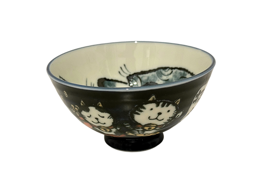 Maneki Neko Rice Bow - 11.5cm