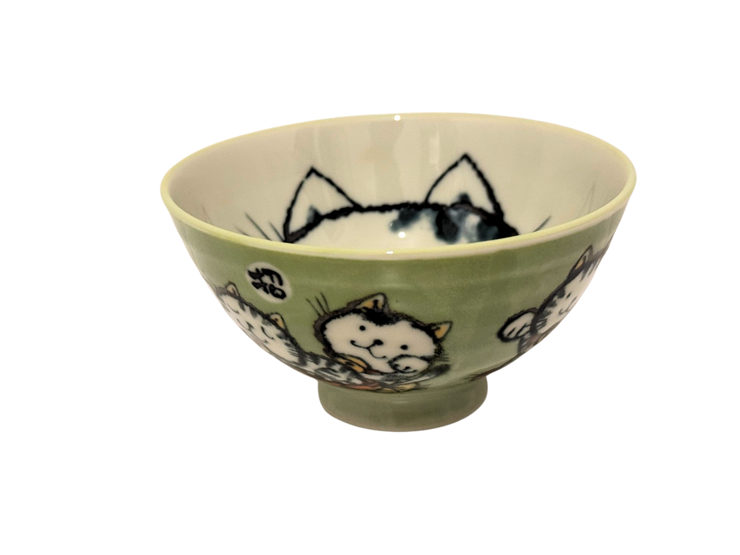 Maneki Neko Rice Bow - 11.5cm
