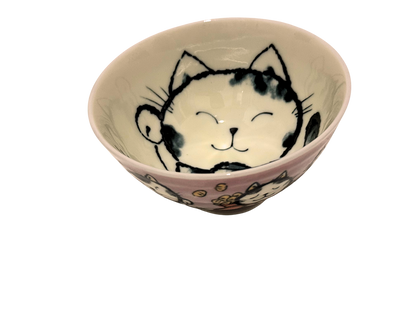 Maneki Neko Rice Bow - 11.5cm