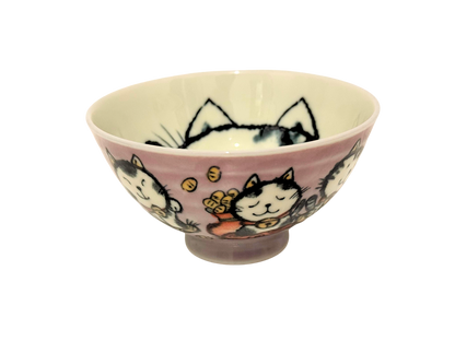 Maneki Neko Rice Bow - 11.5cm