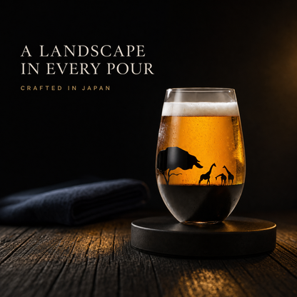 Japan Made Sunset Jungle Glass