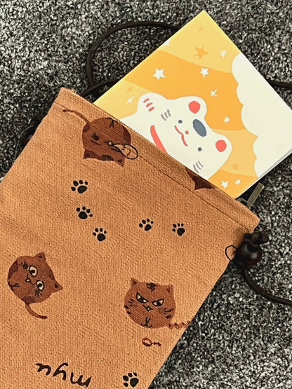 Cat pattern cross bag