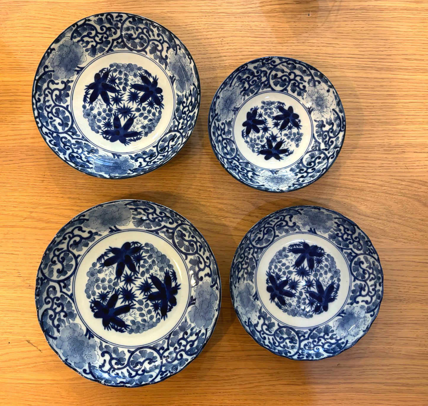 Japanese Traditional Blue Plate