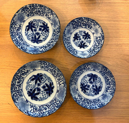 Japanese Traditional Blue Plate