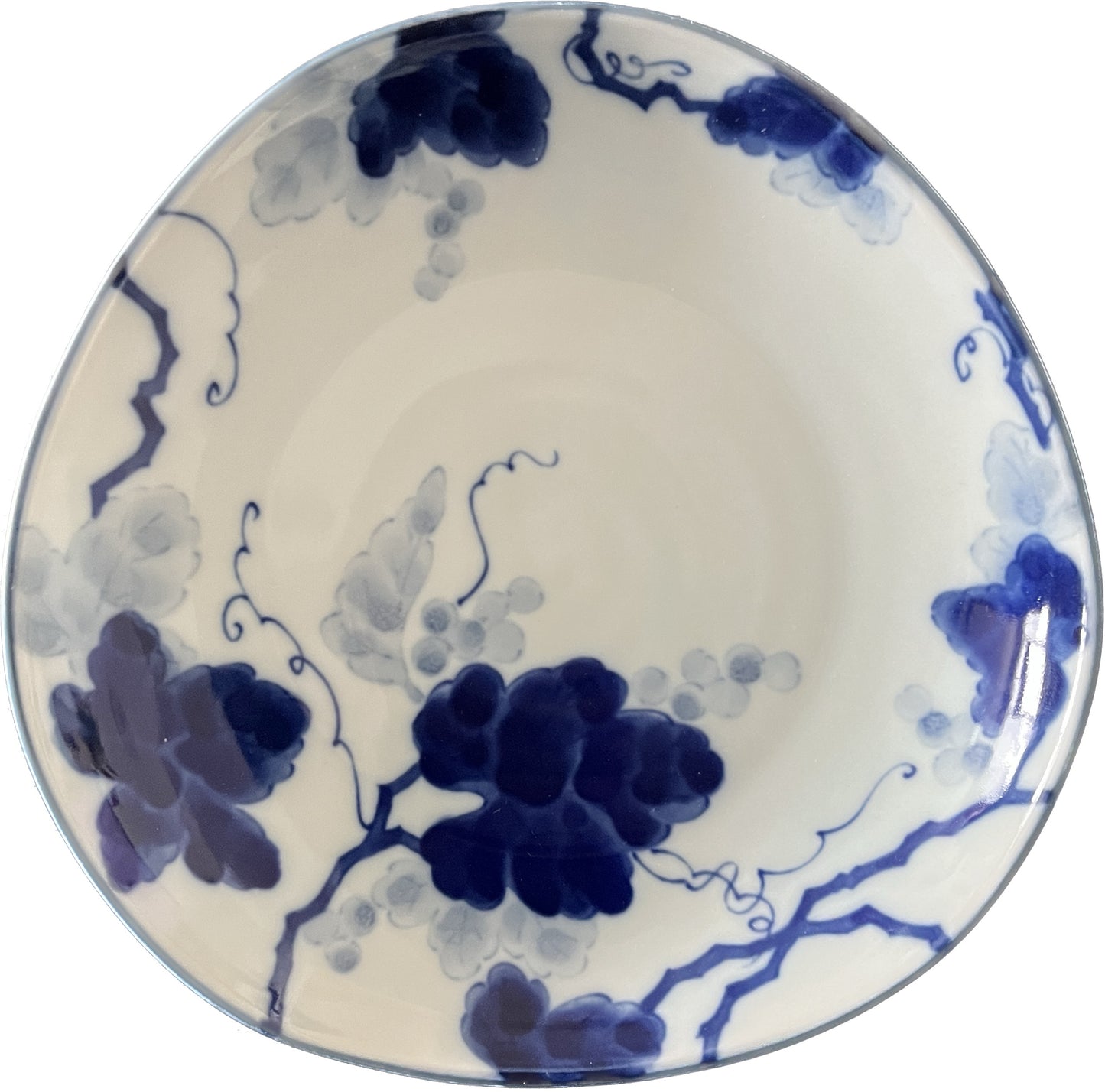 Japanese Style Aizome Grape Plate