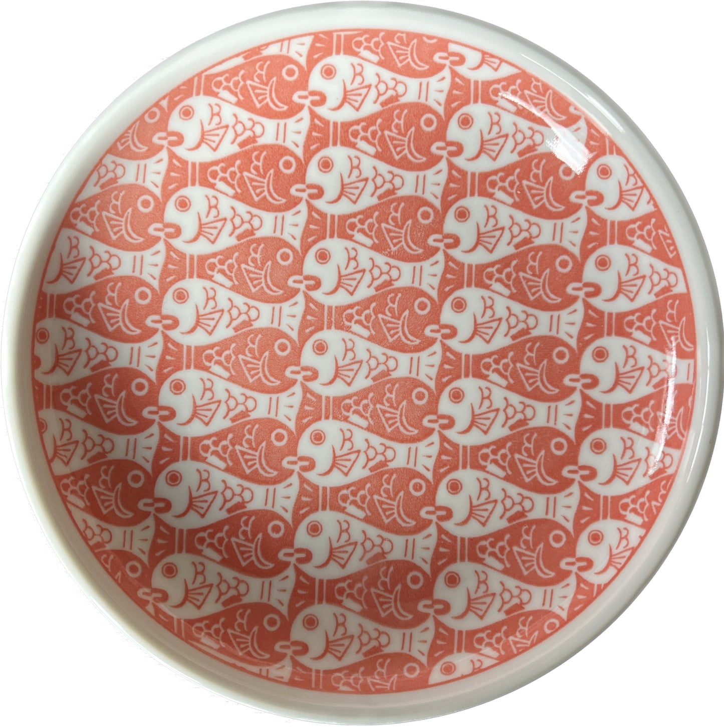 Japanese Style Plate Fish Pattern