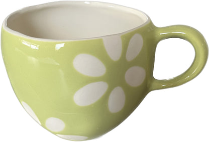 Japanese Flower Pattern Mug 12.5 x 9 x 7.5 cm