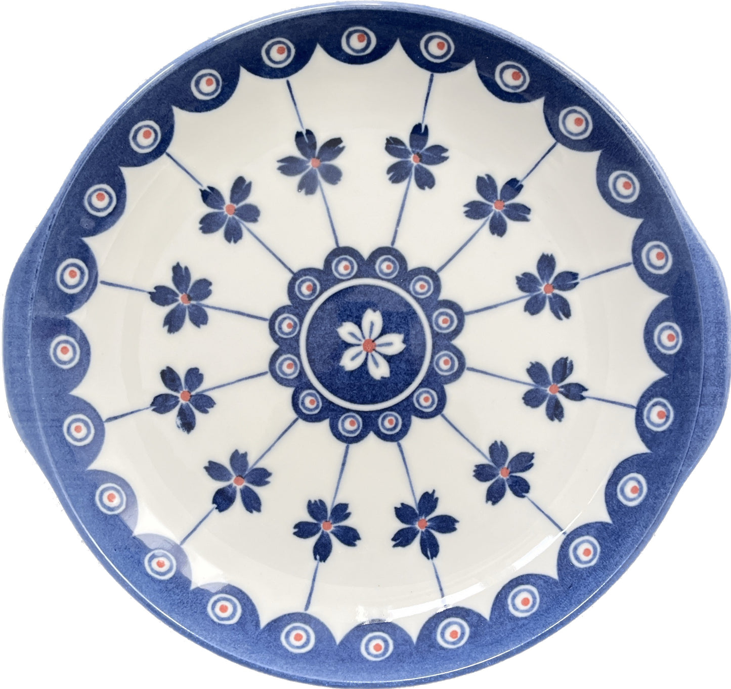 Japanese Peacock Pattern plate 22 cm - Ideal for Pasta